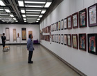 第一回　侊心会 仏画教室 作品展の様子