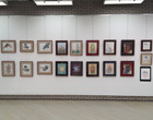 第一回　侊心会 仏画教室 作品展の様子