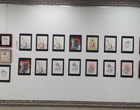 第一回　侊心会 仏画教室 作品展の様子