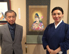 第二回　侊心会 仏画教室 作品展の様子