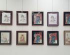 第一回　侊心会 仏画教室 作品展の様子