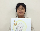 第一回　侊心会 仏画教室 作品展の様子