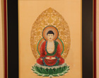 第二回　侊心会 仏画教室 作品展の様子