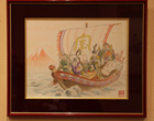 第二回　侊心会 仏画教室 作品展の様子