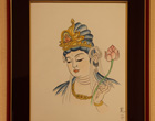 第二回　侊心会 仏画教室 作品展の様子